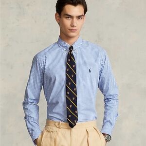 Ralph Lauren Men's Blue Gingham Shirt